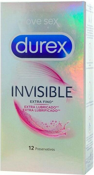 Actual product image Durex Invisible Extra Lubricated 12 Units (12 pcs.)