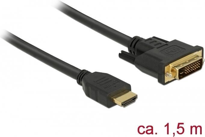 Produktbild Delock HDMI (Typ A) — DVI (1.50 m, DVI, HDMI)