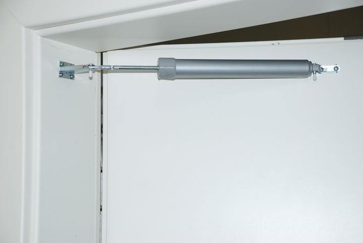 Mannesmann Pneumatische deurdranger, wit (Kamerdeur, Houten deur, Interieur)