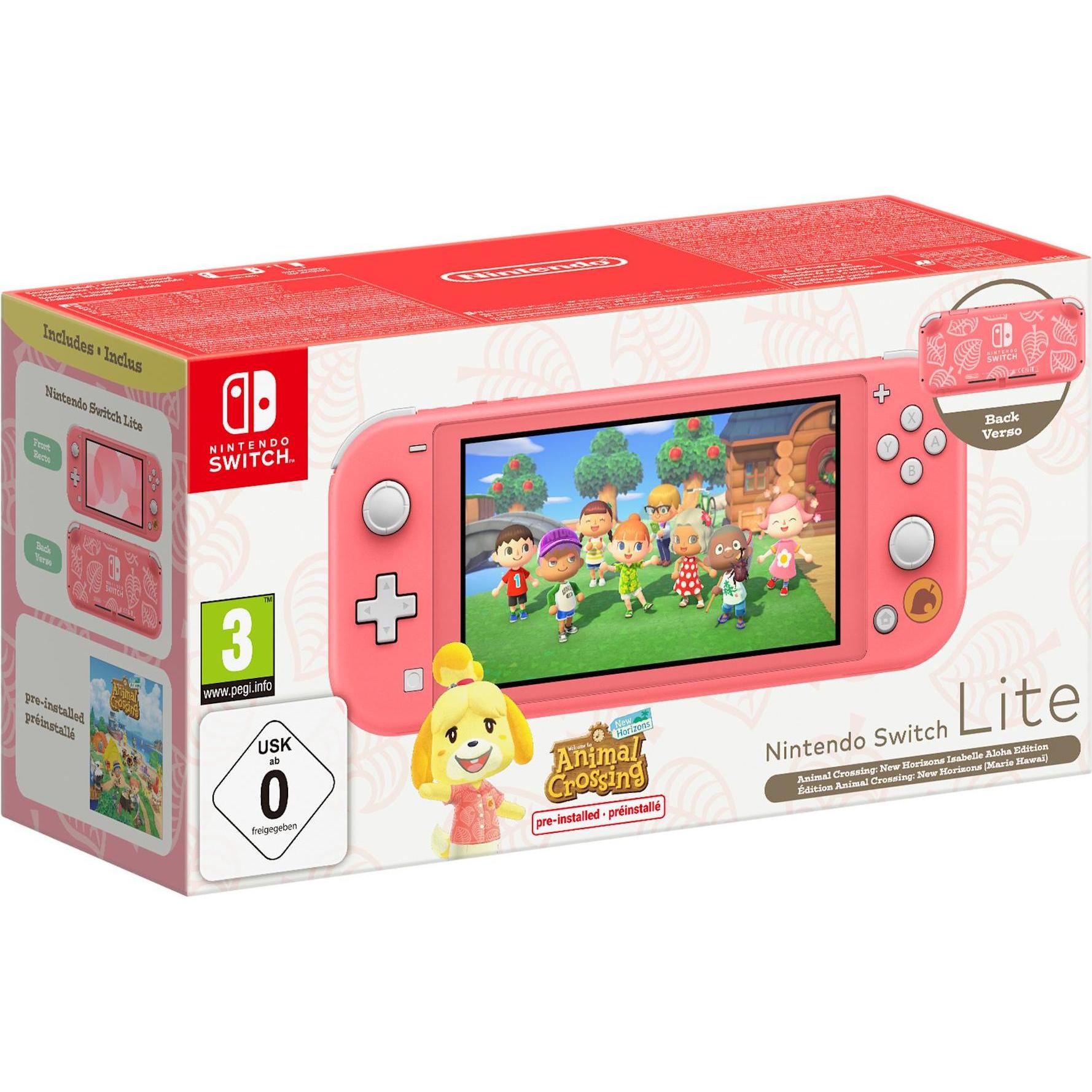 Nintendo Switch Lite Animal Crossing: New Horizons Isabelle Aloha