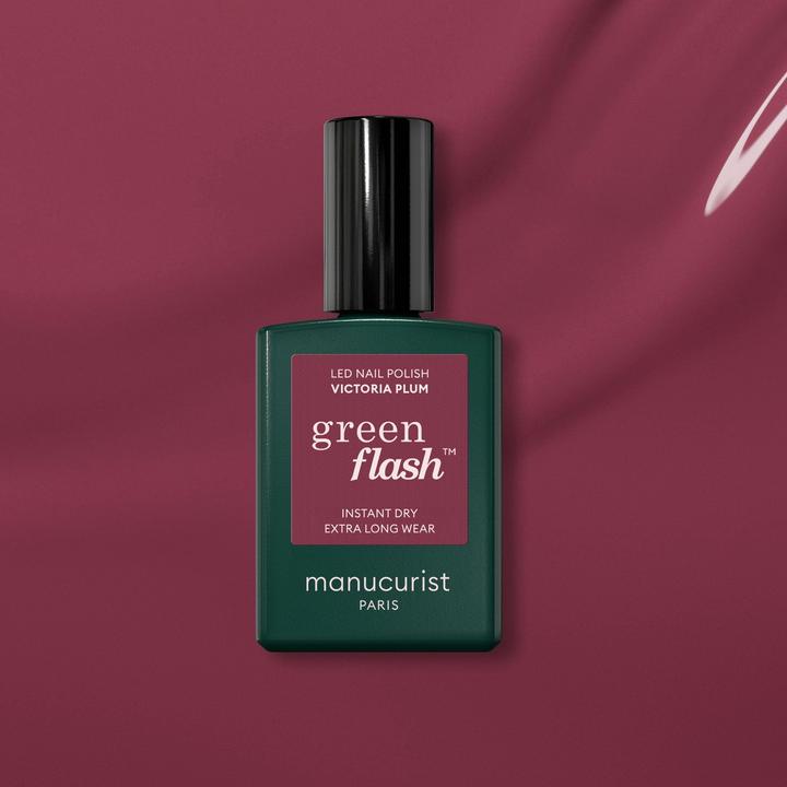 Produktbild Manucurist Green Flash Nagellack Victoria Plum (Victoria Plum, UV-Gel Lack)