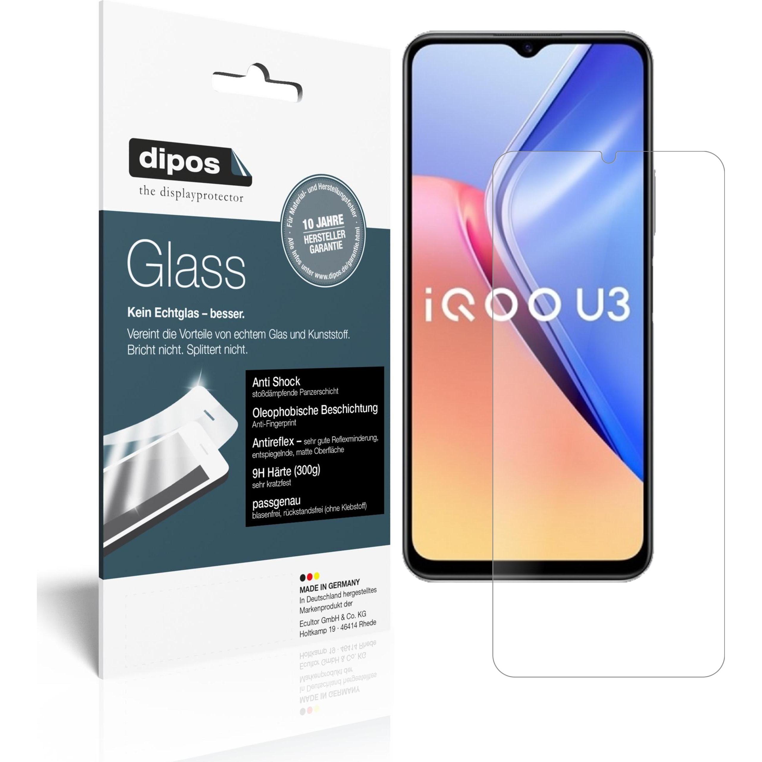 Dipos Displayschutz Anti-Shock (2 Stück, Vivo Y52s), Smartphone Schutzfolie, Transparent