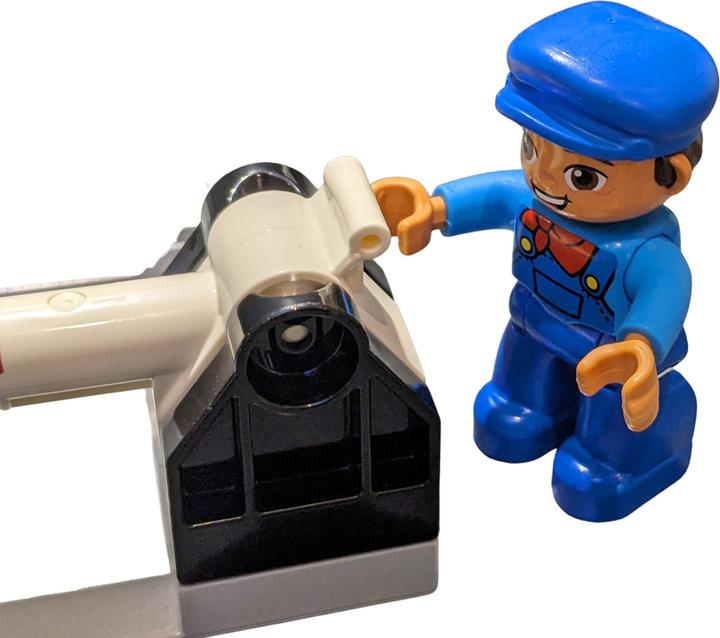 Productafbeelding LEGO Spoorwegovergang met slagboom en bewaker - NIEUW! Set 1x