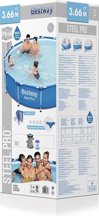 Produktbild Bestway Steel Pro Pool Set (366 x 76 cm)