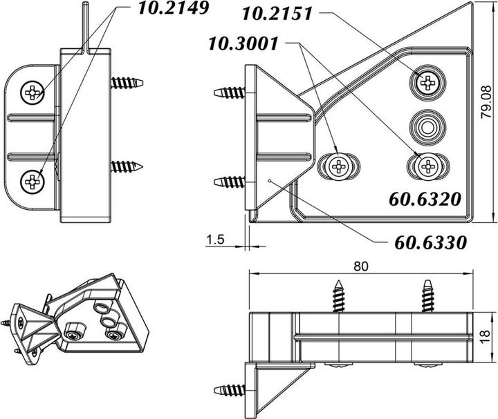 Immagine prodotto Werkstarck Accessori HENKE per lavastoviglie ad alta integrazione (2 pz.)
