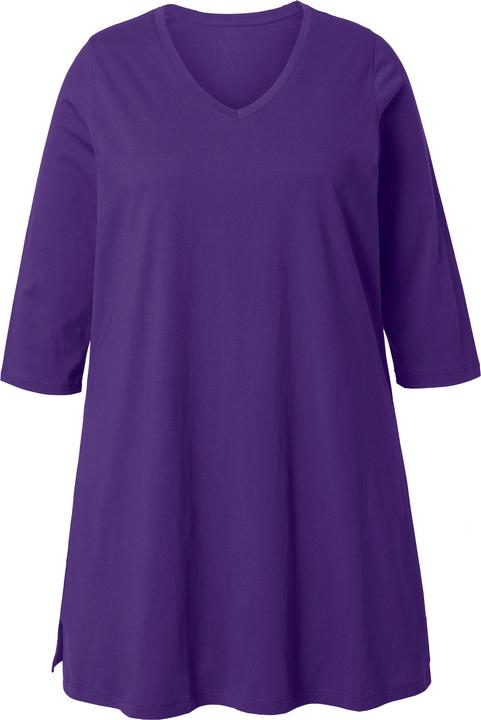 Produktbild Ulla Popken Longshirt, A-Linie, V-Ausschnitt, 3/4-Arm (60)