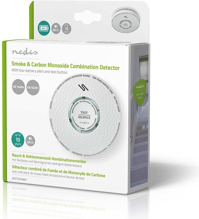 Produktbild Nedis Rauch und Kohlenmonoxid-Alarm