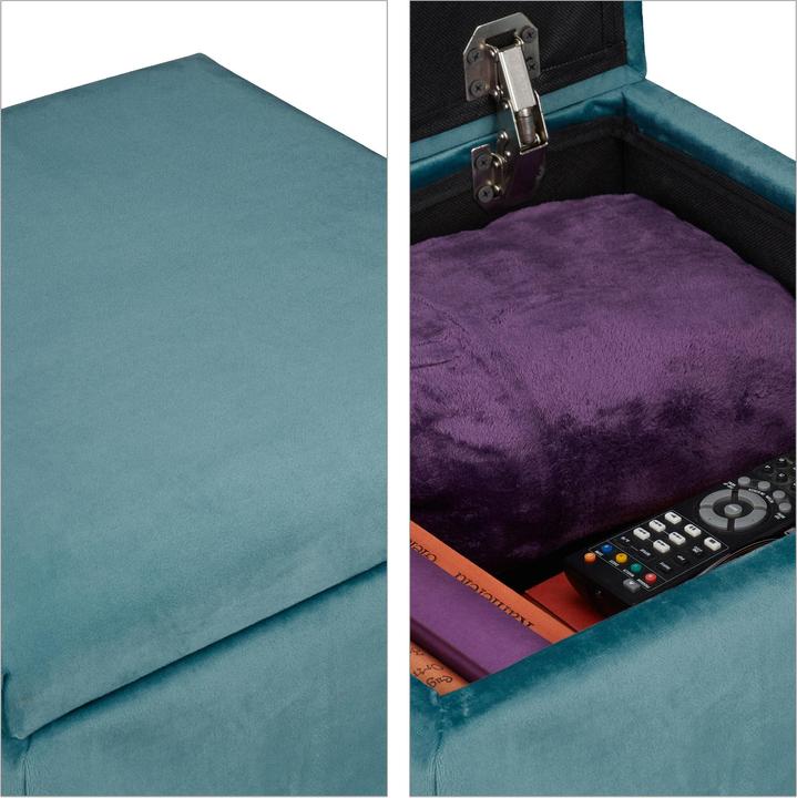 Image du produit Relaxdays Tabouret velours