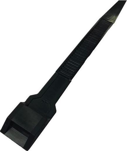 Actual product image RS PRO Nylon 12 cable ties black 9 mm x 132mm (Plastic cable ties, 132 mm, 100 pcs.)