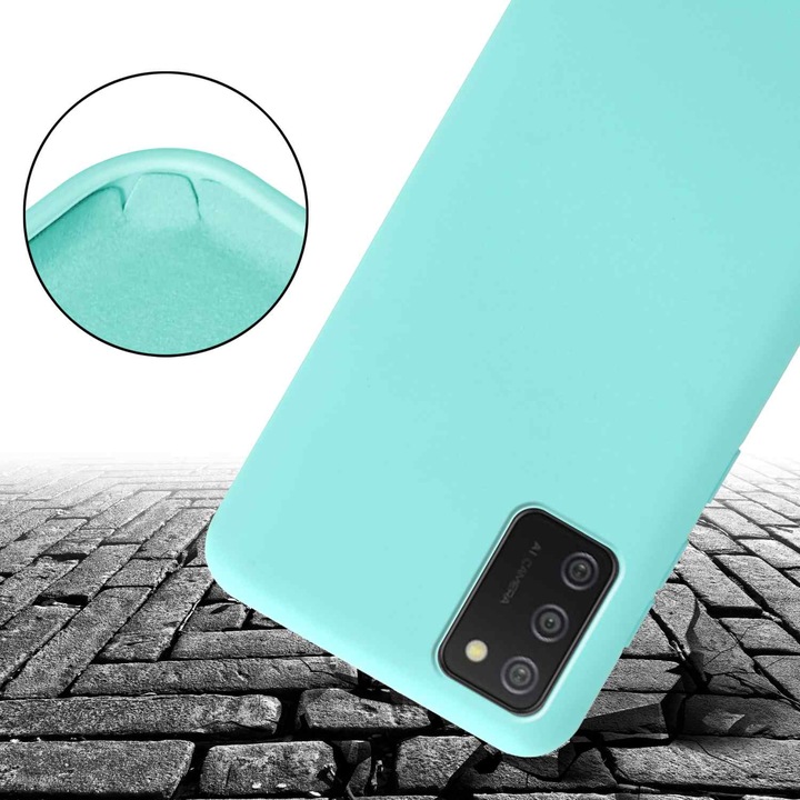 Actual product image Cadorabo TPU Cover Mobile Phone Chain Liquid (Samsung Galaxy A02s)