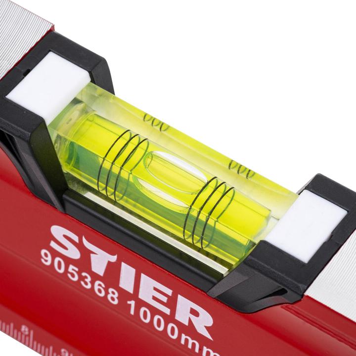 Immagine prodotto Stier Livella a bolla Premium con magnete e tre livelle 1000 mm ±0,5 mm/m (100 cm)