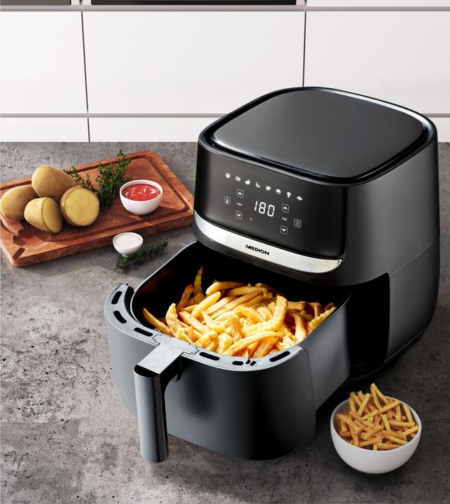 Actual product image Medion Hot Air Deep Fryer MD 10532, 1 kg, Black