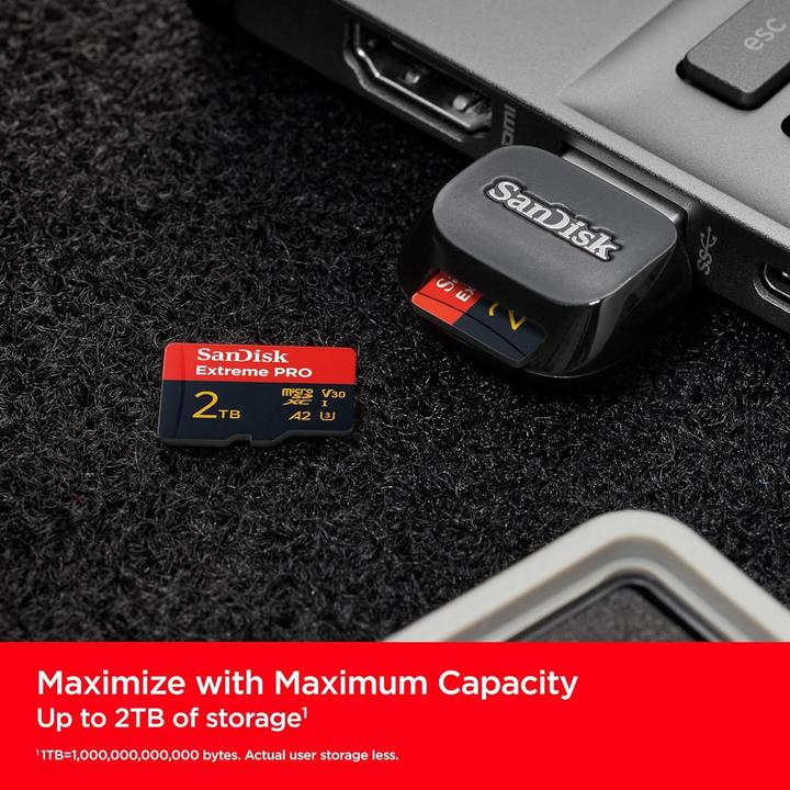 Produktbild SANDISK Extreme PRO UHS-I V30 (2000 GB, microSDXC, SDXC, U3, UHS-I)