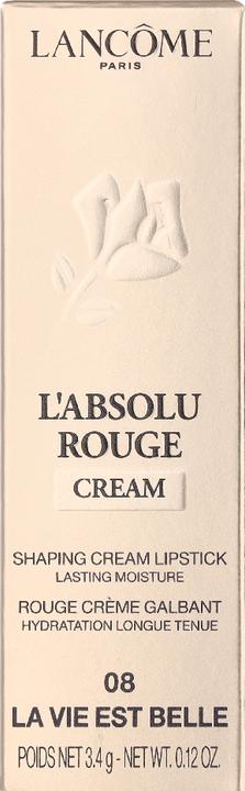 Actual product image Lancôme L'Absolu Rouge Cream 8-La-Vie-Est-Belle
