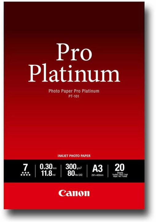 Immagine prodotto Canon PT-101 Pro Platinum (300 g/m², A3, 20 x)