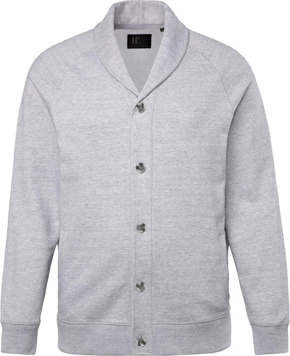 Actual product image JP1880 Sweat jacket, shawl collar, button placket, tall (5XL)