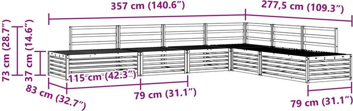 Produktbild vidaXL Outdoor-Sofa