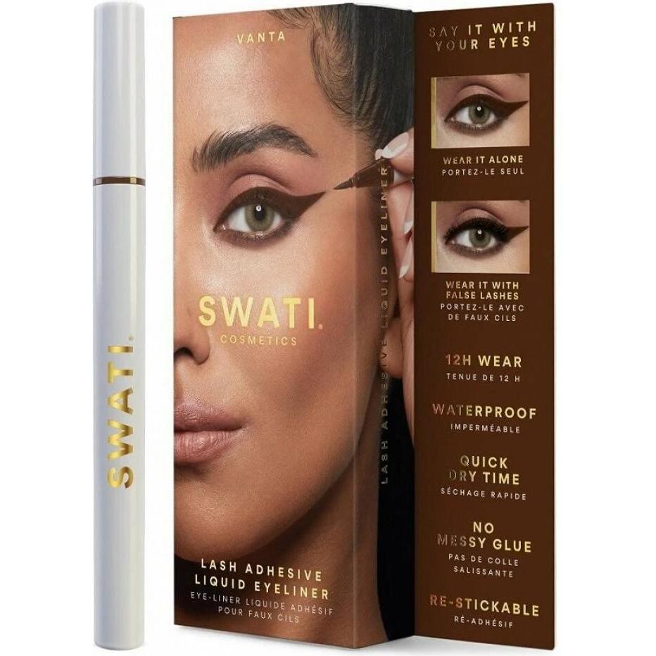 Thumbnail - Swati, Eyeliner + Kajal, VANTA Lash Adhesive Liquid Eyeliner Brown (Braun)