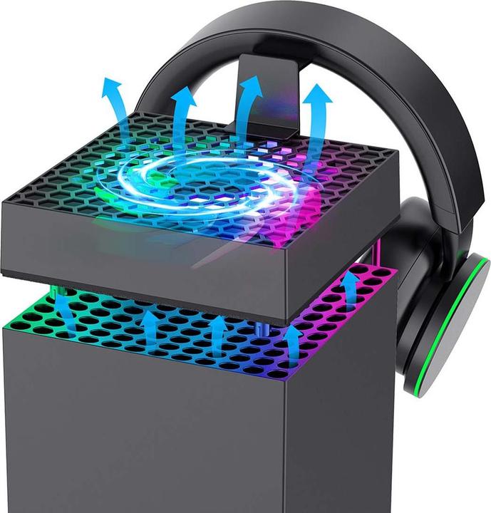 Produktbild - iPega XBX024S Multifunctional Charging RGB Stand with Cooling for Xbox (Xbox Series X)