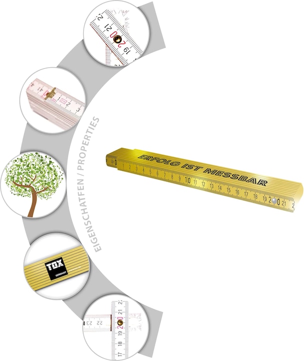 Actual product image Tox Double metre "Success is measurable", 2 m (cm, mm)