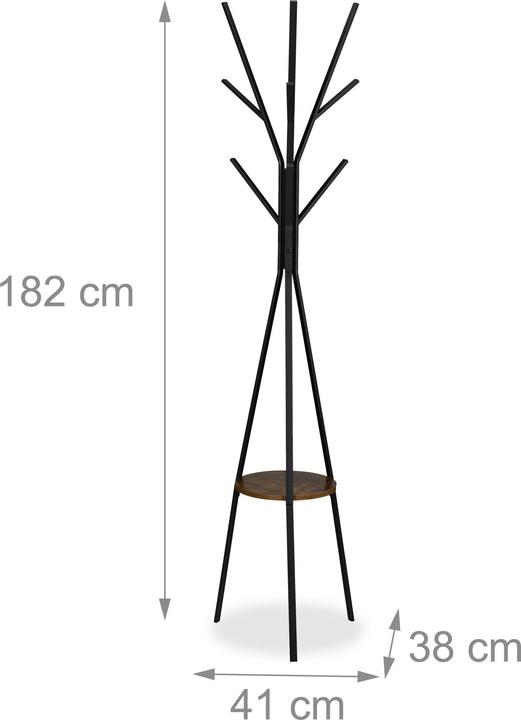 Actual product image Relaxdays Coat rack