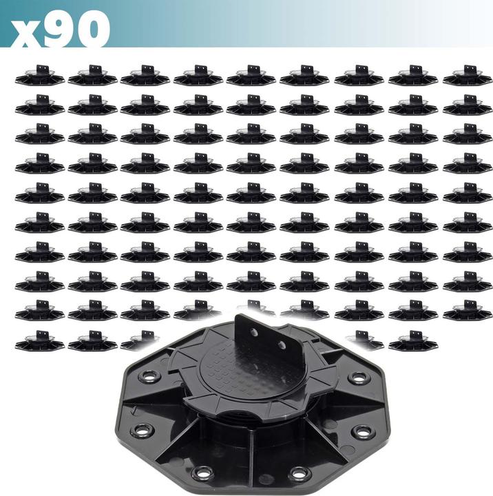 Actual product image XPOtool Corner Support Feet Set of 90 2700kg Capacity Feet Adjustable in Height 18-25mm Terrace (90 x)