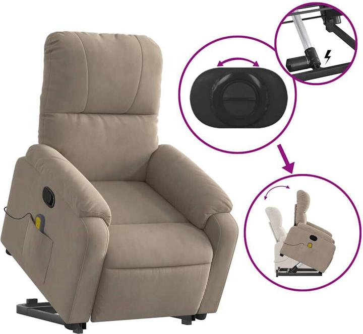 Produktbild vidaXL Massagesessel mit Aufstehhilfe