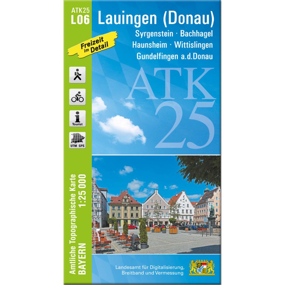 ATK25-L06 Lauingen (Donau) (Amtliche To, Landkarte