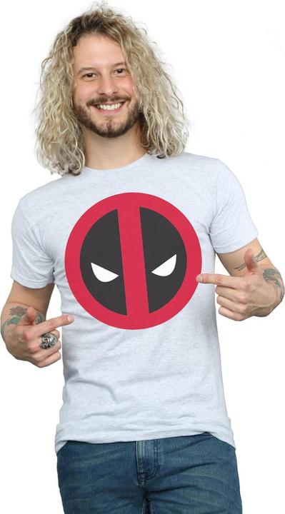 Actual product image Mens Deadpool Large Clean Logo T-Shirt (S)