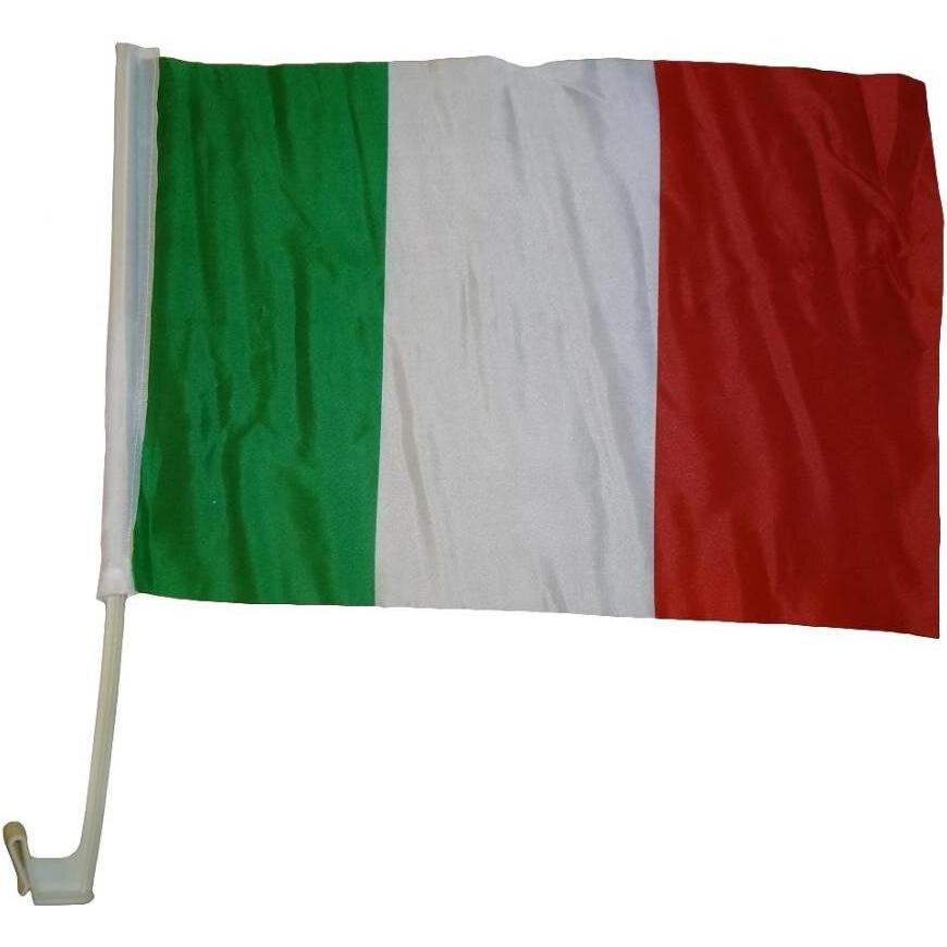 trends4cents Autoflagge Italien 30 x 40 cm Auto Flagge Fahne Autofahne Fensterflagge Fanfahne (30 x 40 cm) (32205160)