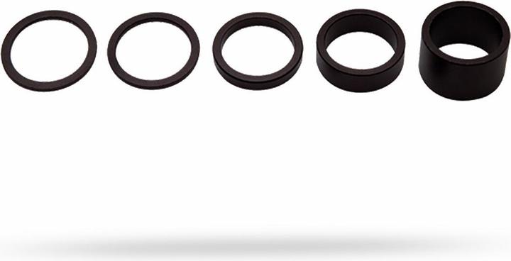 PRO Distanziale sterzo 28,6 mm in alluminio set 2, 5, 10, 20 mm nero