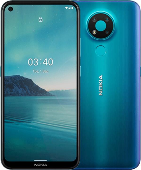 Produktbild Nokia 3.4 (64 GB, Blau, 6.39", Hybrid Dual SIM, 4G)