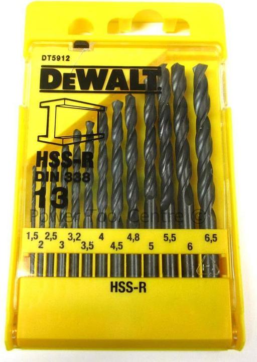 Produktbild DeWalt Metallbohrer-Satz HSS-R DIN 338 DT5912, 13-teilig (2.0, 3.0, 3.2, 3.5, 4.0, 4.5, 4.8, 5.0, 5.5, 6.0, 6.5)