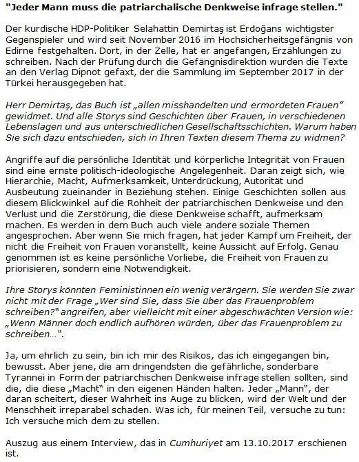 Produktbild Morgengrauen (Deutsch, Selahattin Demirtaş, 2018)