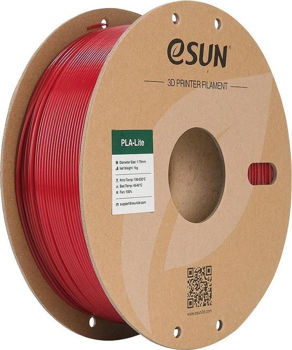 Produktbild eSUN EPLA-LITE 1,75mm FIRE ENGINE RED 1kg (PLA, 1.75 mm, 1000 g)