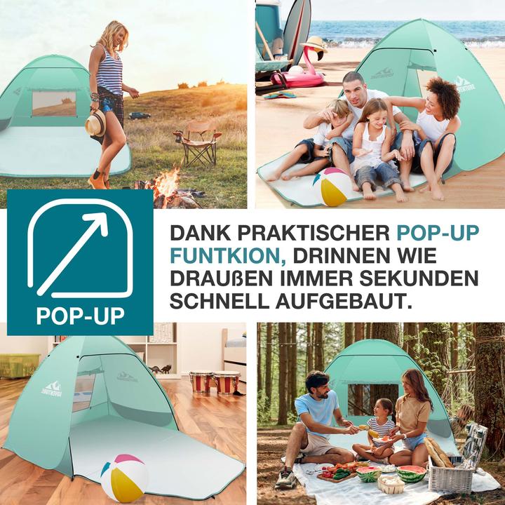 Image du produit Jamb Pop-Up Strandmuschel (Tente de plage, 3 kg, 3 personnes)