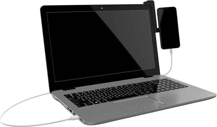 Actual product image Tellur Phone Holder Magnetic, Laptop Display Mount, MDM, black