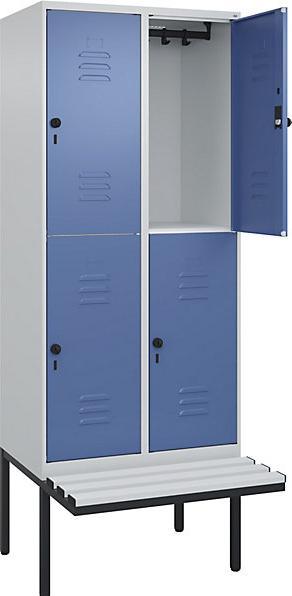 Actual product image C+P Double-decker locker Classic PLUS bench seat (80 cm, 212 cm)