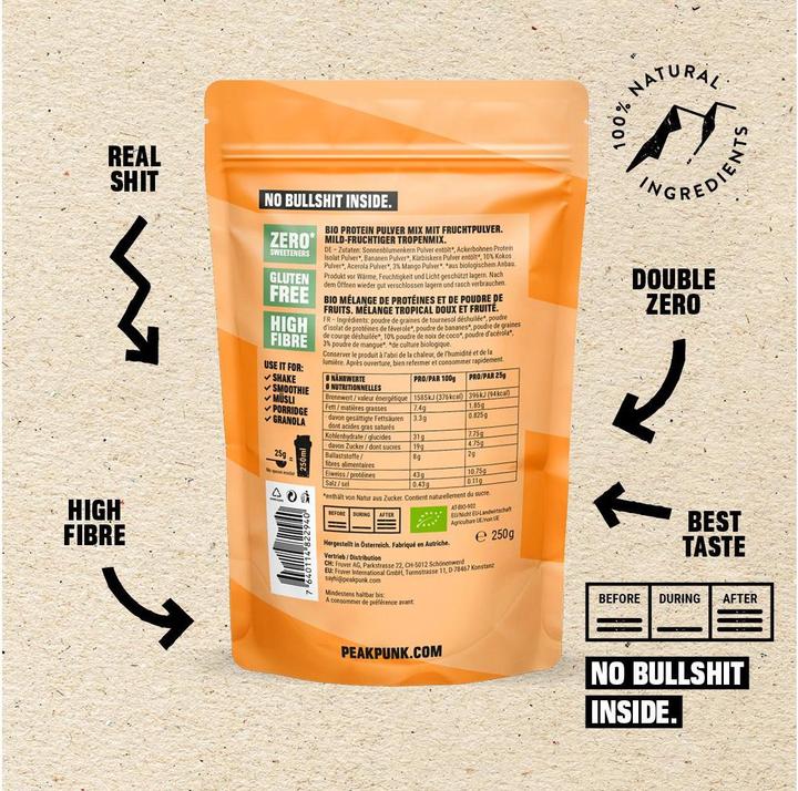 Produktbild Peak Punk Bio High Protein Shake (Andere, 1 Stk., 250 g)