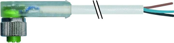 Produktbild Murr Elektronik M12 Bu. gew. mit LED freiem Leitungsende PUR-OB 4x0.34 UL, CSA + schleppk. 5m
