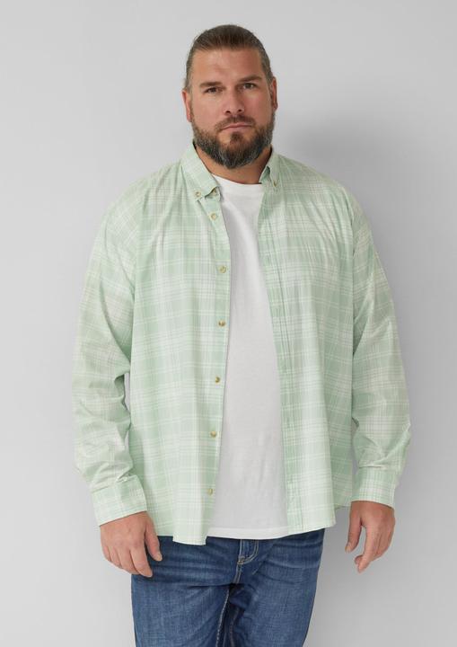 Immagine prodotto s.Oliver Hemd Regular Fit: Kariertes Baumwollhemd mit Button-Down-Kragen (3XL)