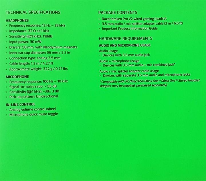 Produktbild Razer Kraken Pro V2 (Kabelgebunden)