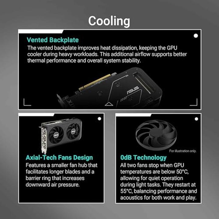 Actual product image ASUS Dual GeForce RTX 5050 OC (8 GB)
