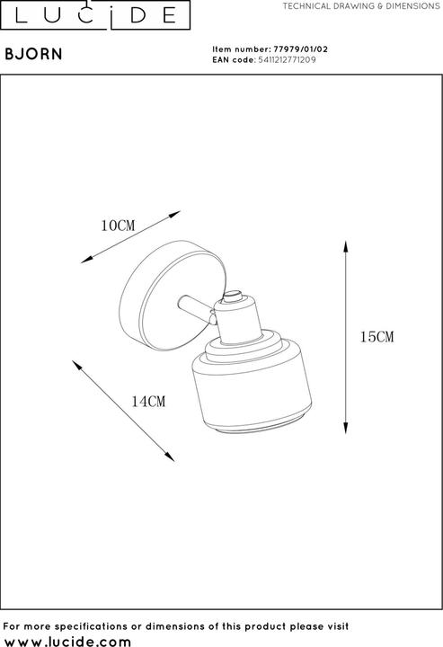 Produktbild Lucide Bjorn (E14)