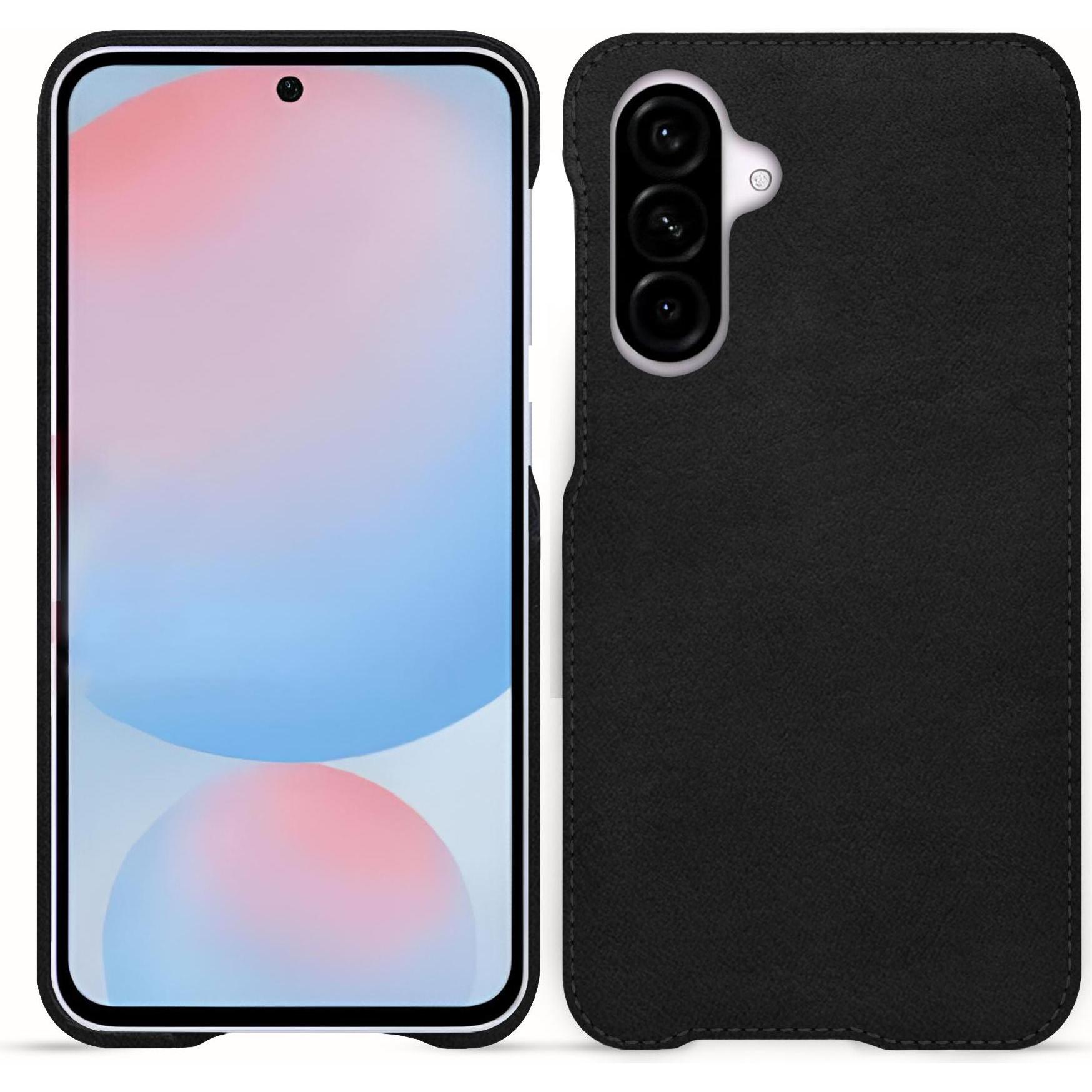 Thumbnail - Noreve Lederschutzhülle (Samsung Galaxy A55), Smartphone Hülle, Schwarz