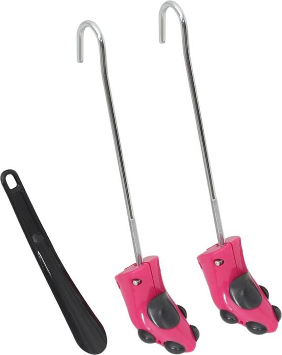 Actual product image vidaXL Boot trees with shoehorn Pink EU 34-40 (34, 35, 36, 37, 38, 39, 40, 1 x)