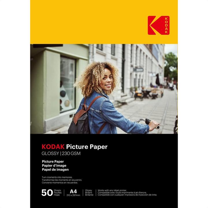 Image du produit Kodak Papier photo 230g 11.8 mil Glossy 4/6x100 (9891267) (230 g/m², 21 x 29,7 cm)