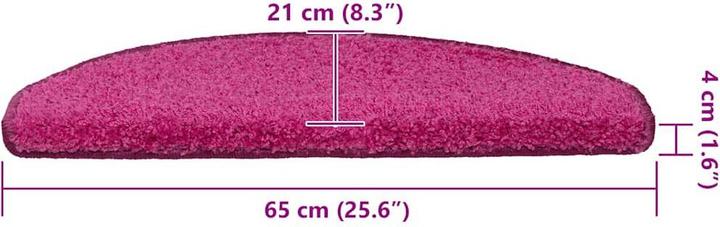 Actual product image vidaXL Step mats 30 pcs. Pink 65x21x4 cm (65 x 21 x 4 cm)
