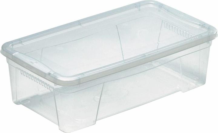 Actual product image Mondex Storage box with lid Space Box 24448 Transparent 42 x 24 x 14 cm (24 cm, 8.70 l)