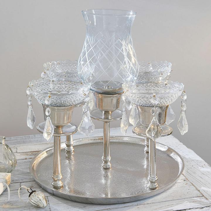 Immagine prodotto Loberon Candeliere Shaws argento/chiaro